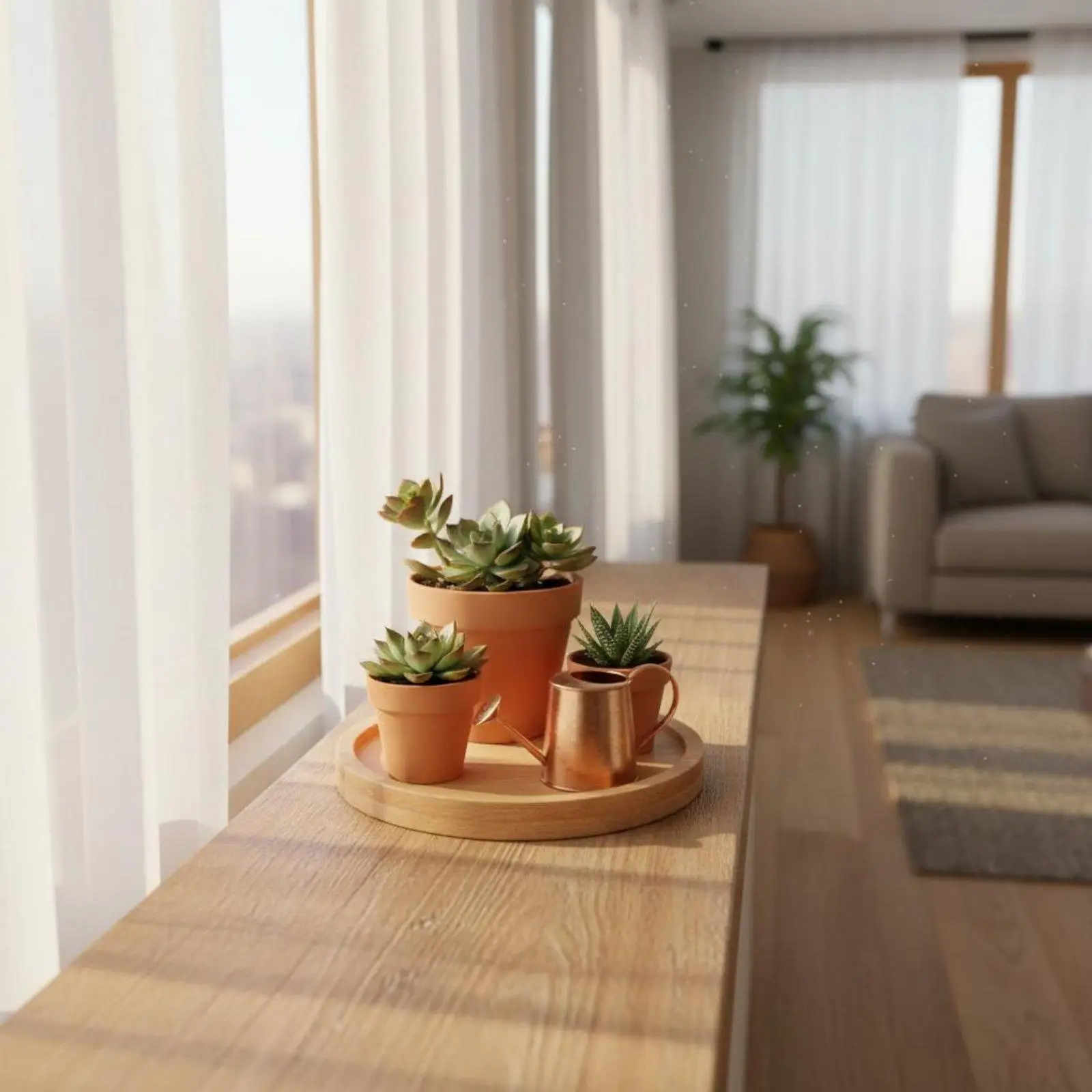 Bamboo Industrial Tray Plant Saucer Multi Shape Wooden Base for Indoor Plant Pot Cover Protection