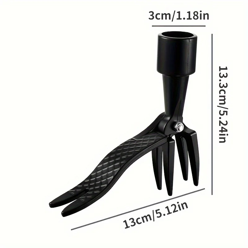 1Pc Stand Up Weed Puller Claw Tool Aluminum Alloy Weeding Head Replacement Garden Foot Pedal Digging Grass Shovel Root Remover