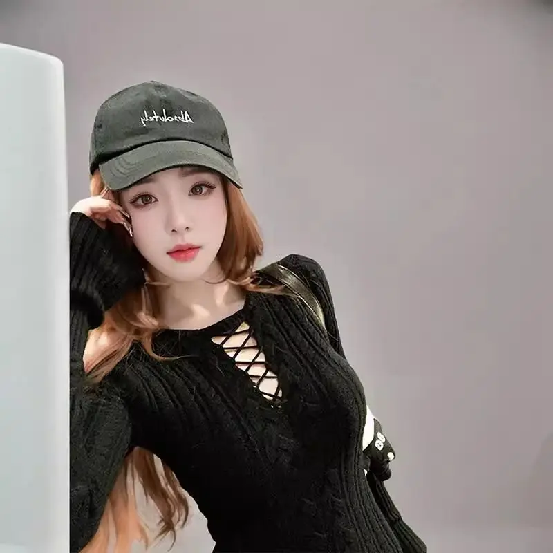 Swetry Bluzy Pulowery Damskie Golfy Rayon Falbana Dół Dopasowane Eleganckie Na Randkę Wieczorową Do Restauracji Kobiece Wygodne