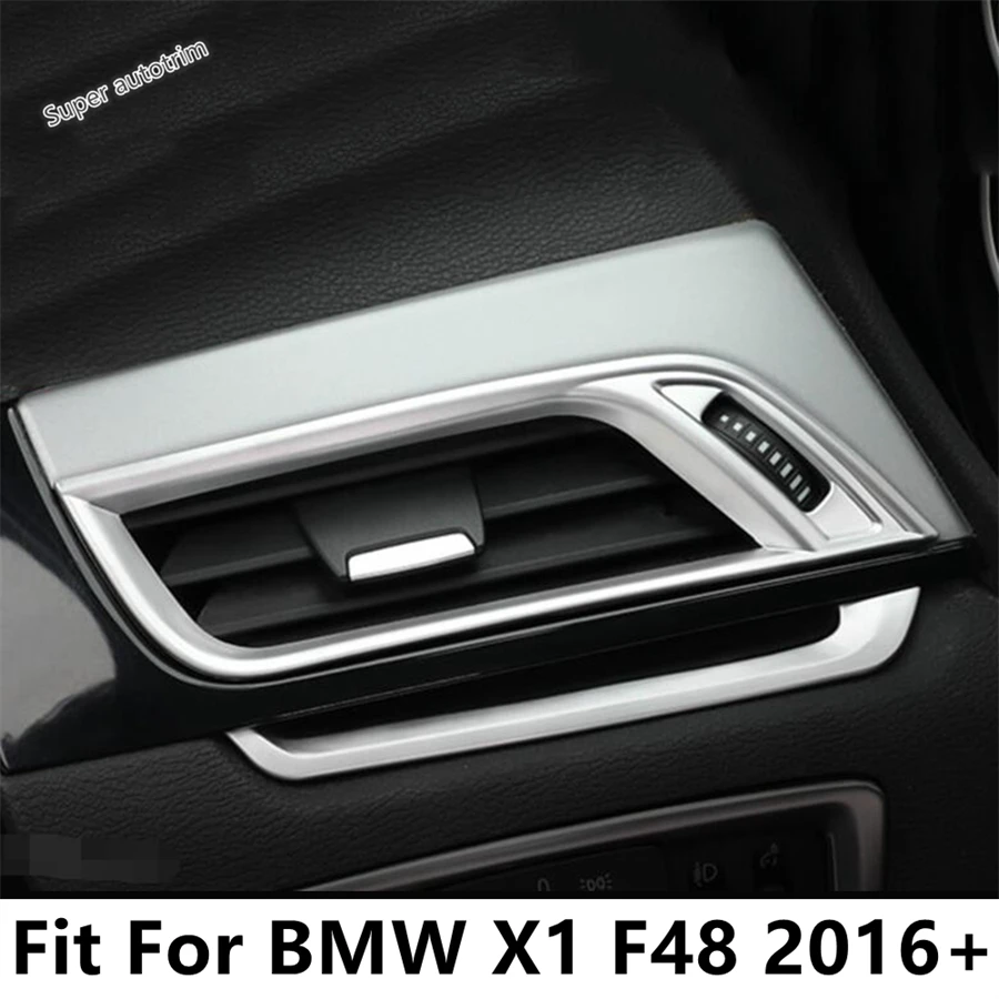 

Side Air Conditioning AC Outlet Vent Frame Decoration Cover Trim Fit For BMW X1 F48 2016 - 2020 ABS Matte Accessories Interior