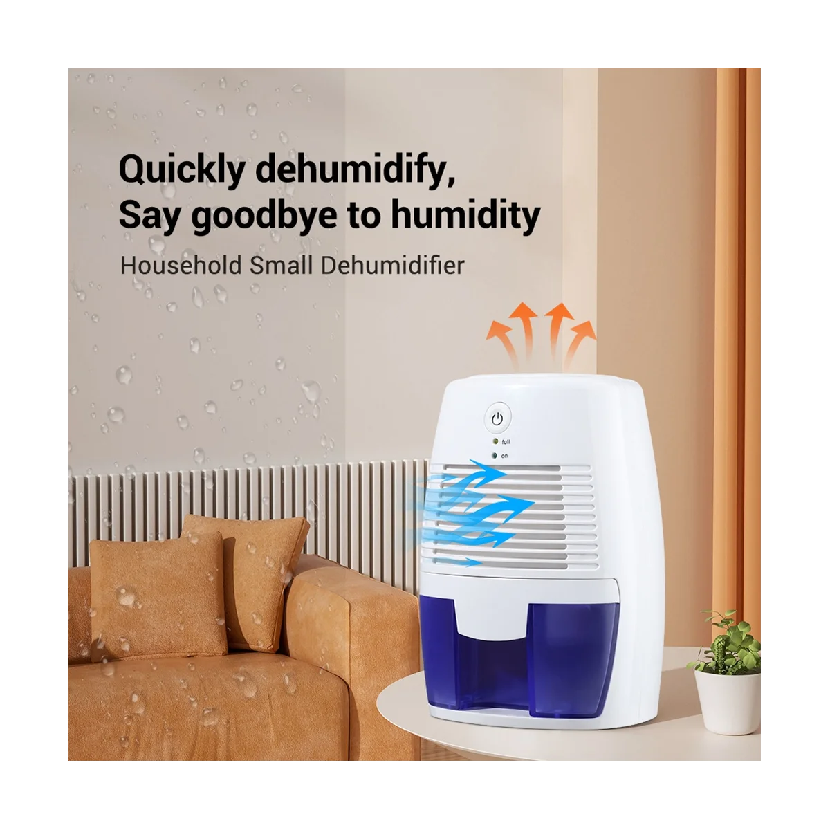 500 мл портативный осушитель, бесшумные поглотители влаги, осушитель воздуха для комнаты, офиса, кухни, дезодоратор, осушитель воздуха, USB-разъем