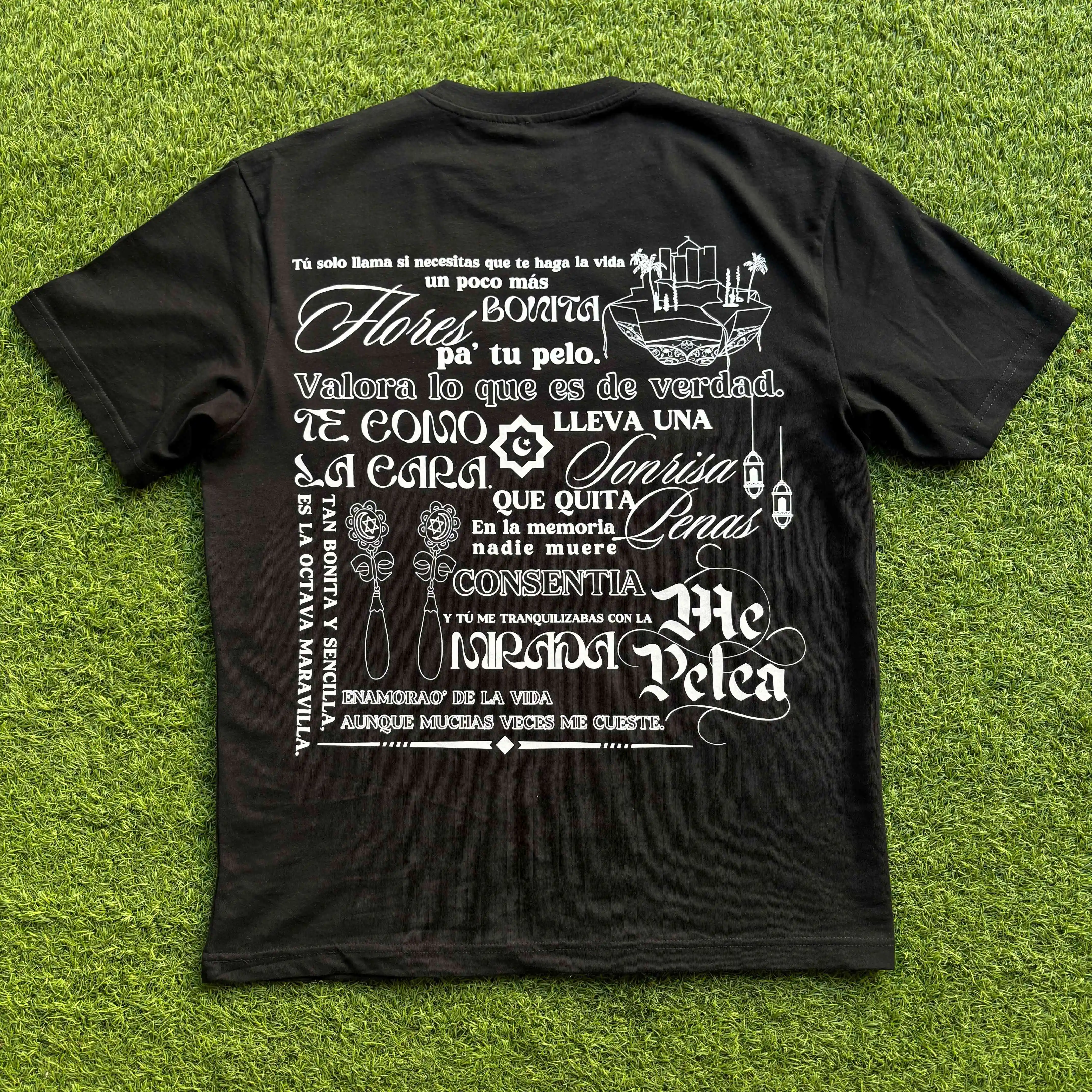 Dellafuente Letter Printed T-shirt Spanish Rapper Singer  Mens Womens Oversized Y2k Short Sleeve Harajuku Cotton Loose Top Tees