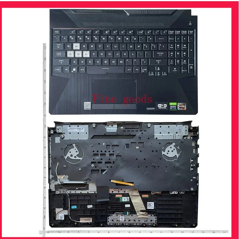 Backlit Keyboard for Asus TUF Gaming 8 F15 FX506 FA506 FA506II FX506H F17 FA706 FA706U FX706 FX706U with air outlet cover