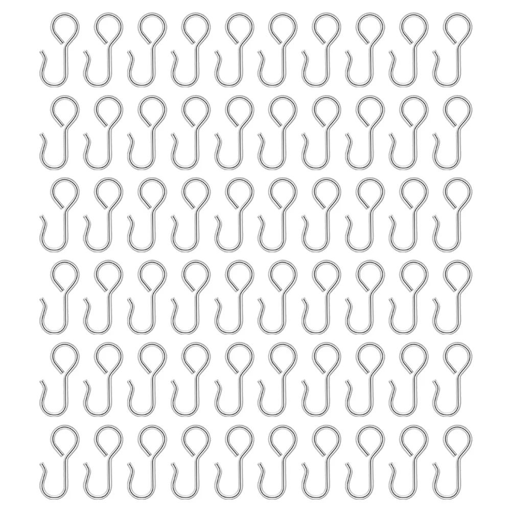 

100 Pcs Car Seat Cover Hook Fixing Hooks Metal Hanger Headrest Clips for Purse Buckle Covers Automotive Cars