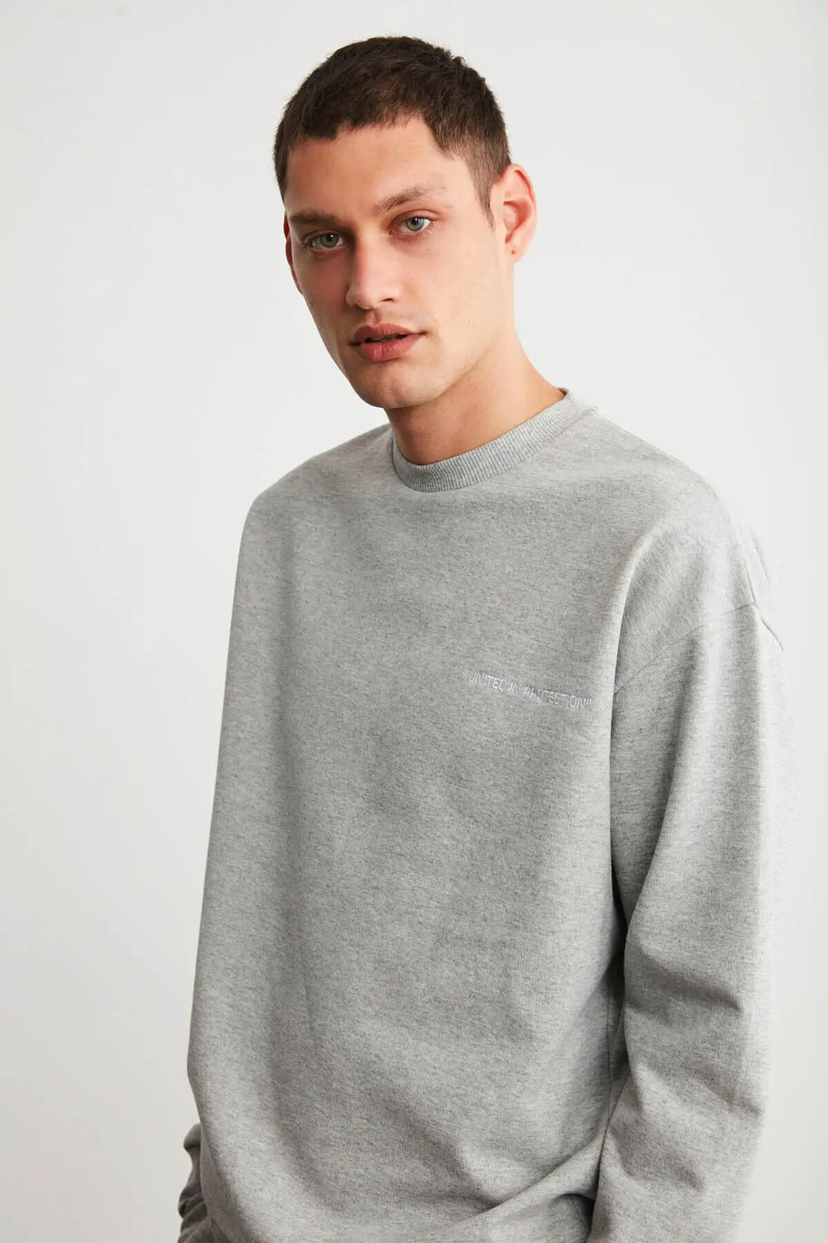 Male Grimelanj Embroidery Detail Basic Tracksuit Set