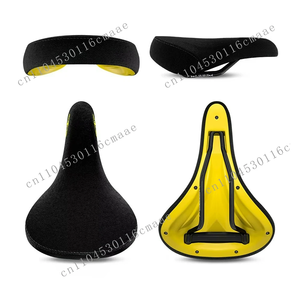 Suitable for Bicycle Seat Wheeled Stunt Big BMX Cruiser Bicycle Saddle Flannel Surface 8mm Track Embroidered Logo Seat