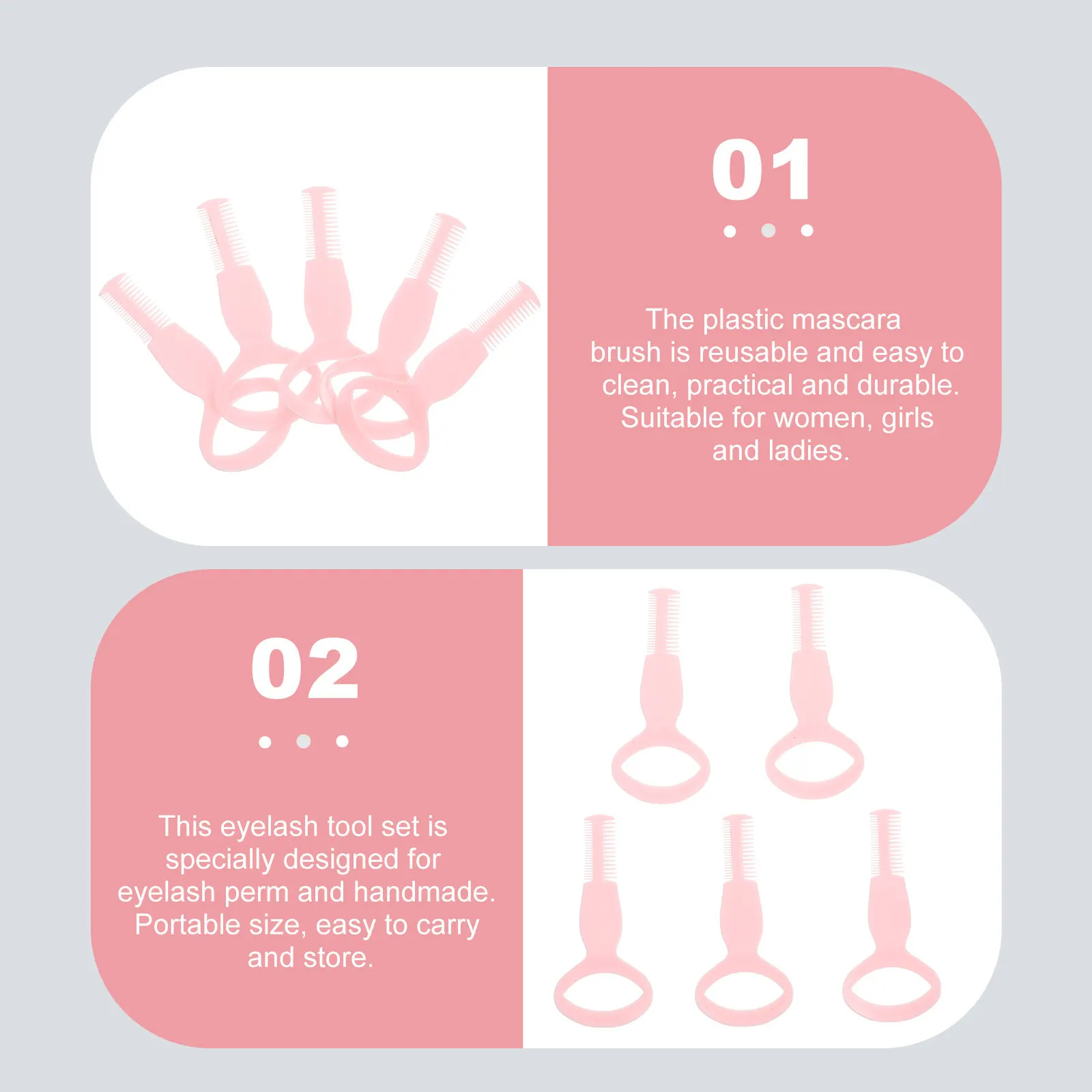 20pcs Mascara Shield Eyelash Brush Reusable Makeup Guard Applicator Tool For Eyelash Perm Extension Grafting Aids Eye Brow Comb