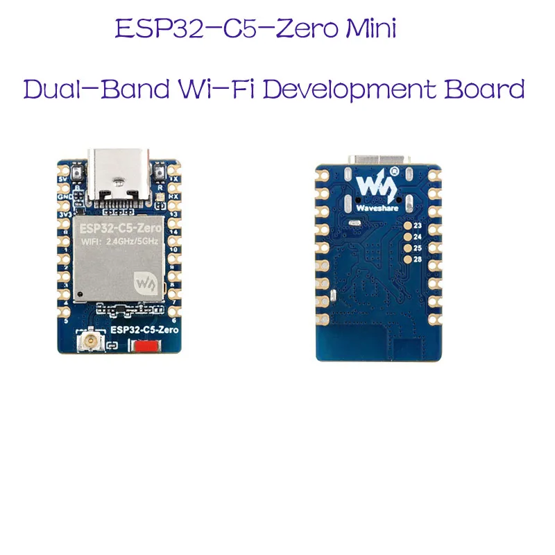 

ESP32-C5 Mini IoT Dev Board 32-bit RISC-V 2.4GHz/5GHz Wi-Fi 6 Bluetooth 5 LE Wireless Module for Maker Electronics Projects
