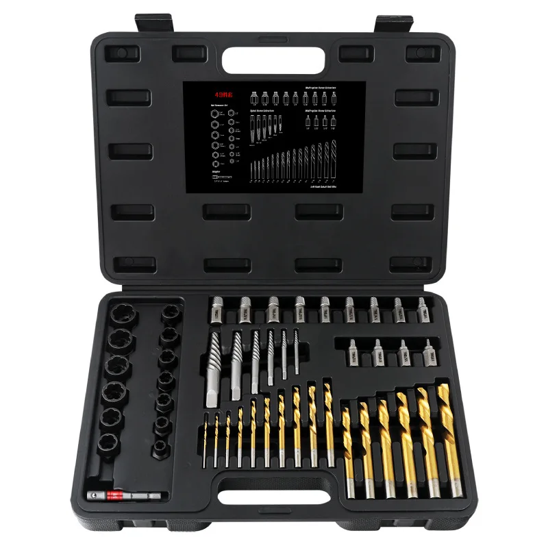 Nut broken wire remover anti-tooth sleeve rusted and damaged slider bolt removal tool set