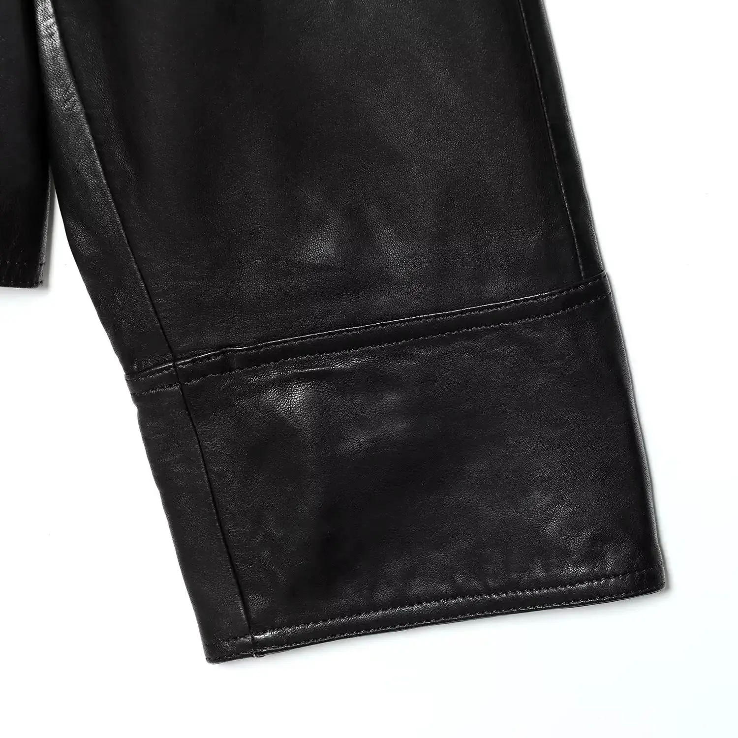 DiYiG WOMAN 2025 Winter New Fashion Short Imitation Leather Lace-up Leather Chic Lapel Button Long Sleeve Jacket Outerwear Mujer