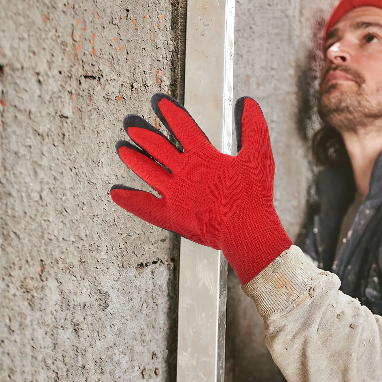 3 أزواج من قفازات الحديقة شديدة التحمل مطلية بالمطاط النتريل وقابلة للتنفس في ساحة العمل والمناظر الطبيعية #5