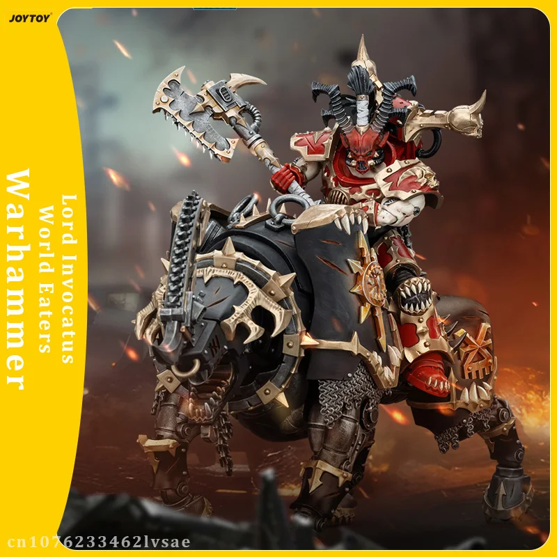 JOYTOY Warhammer 40K World Eaters Lord Invocatus 1/18 Action Figure 30cm Anime Figurine GK Doll Decor Ornaments Statue Toy Gifts