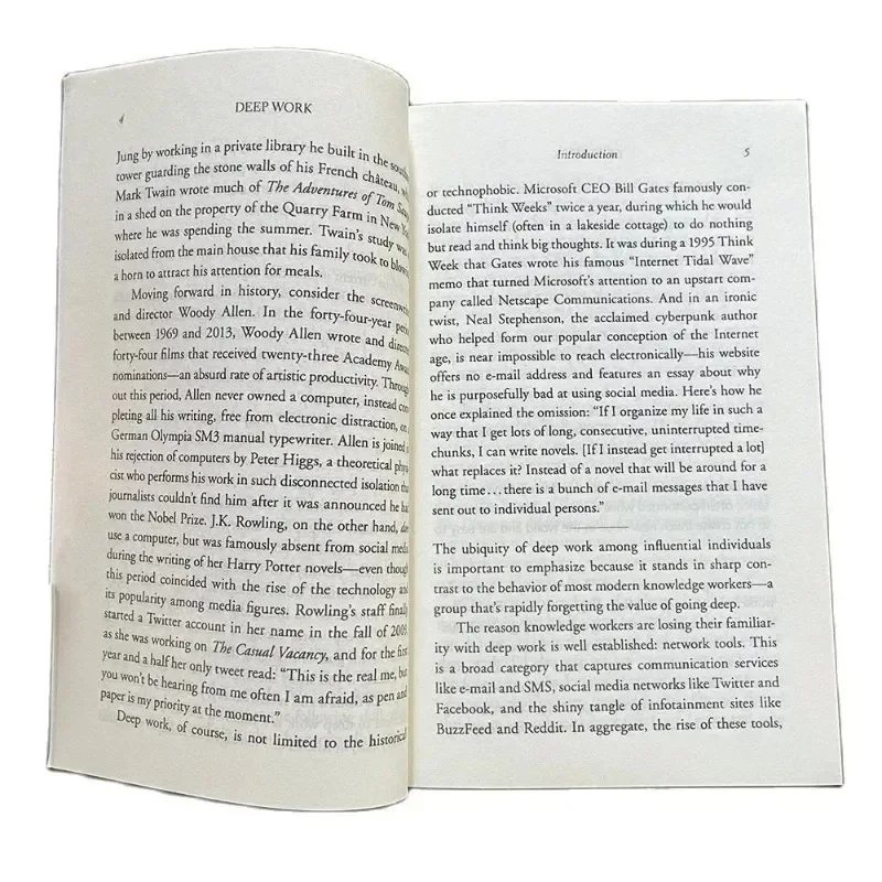 Cal Newport Deep Work Rules - Focus Success Guide for Leaders, 2026 Hardcover MotivationBook book books philosophy english books