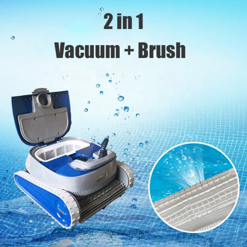 Automatic Swimming Pool Cleaning Robot With Filtration Equipment Vacuum Cleaner Cleaning Machine Detachable Net Remote Control