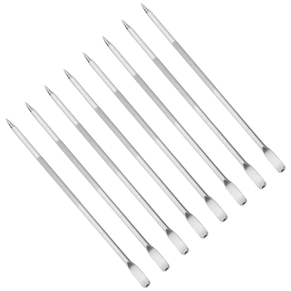 Stainless Steel Latte Art Needle Set 8 Piece Precision Coffee Foam Drawing Tools for Home Cafe Reusable