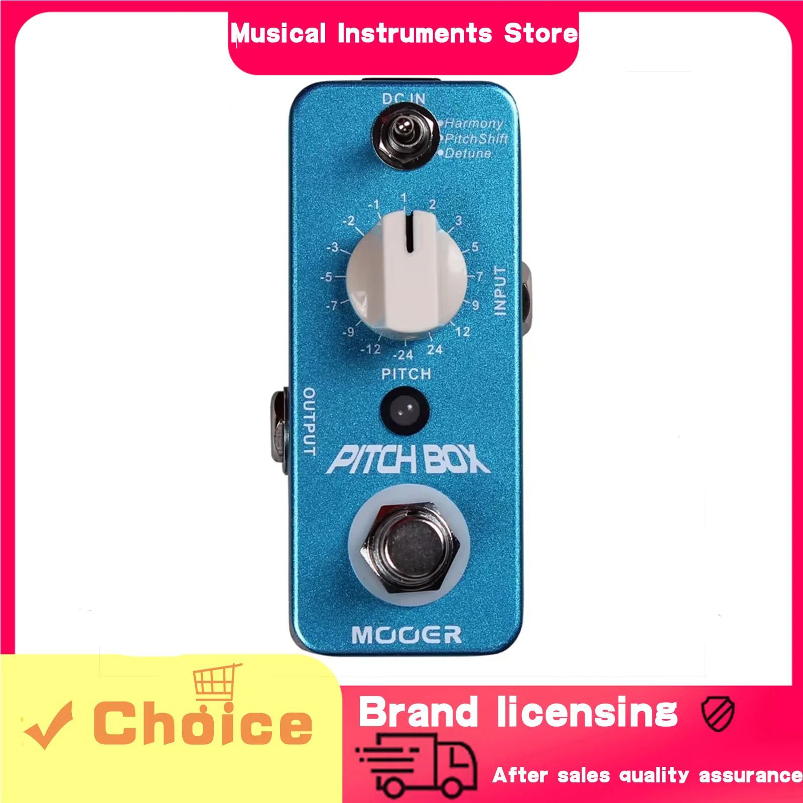 

MOOER педаль эффектов для гитары Pitch Box транспонирует 3 режима эффектов Harmony Pitch Shift Detune True Bypass педаль аксессуары для гитары