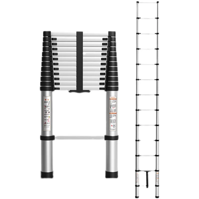 

Retractable ladder, engineering ladder, portable, thickened, aluminum alloy, straight