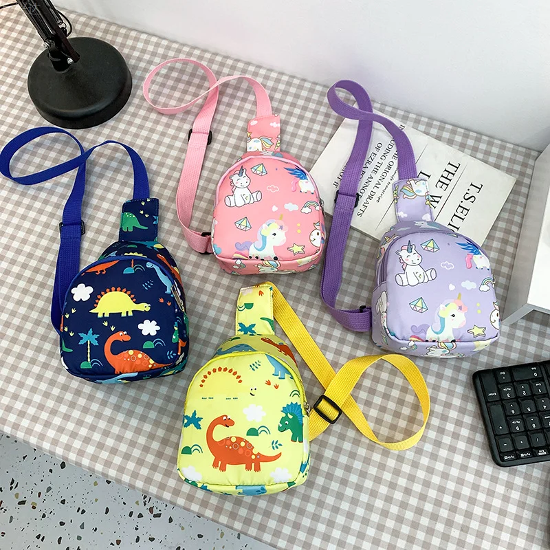 Bolso de mensajero con estampado de dinosaurio para niños, Cartera de bebé para mujer, monedero para madre, bolsos para niños, bolso de pecho para niña