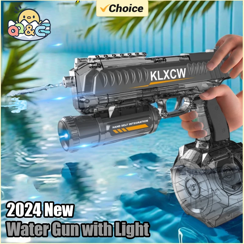 Automatic Electric High-Capacity Water Gun High-Pressure Proof  Shooting Spray Children's Battle Beach Outdoor Toys for Kid Gift