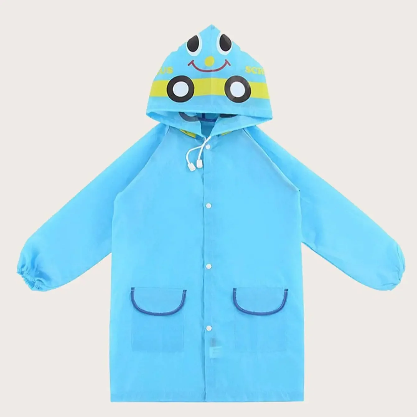 One-piece Raincoat Cartoon Animal Children Outdoor Waterproof Rain Coat Clothes Baby Boys Girls Jacket Coat Rainwear Rainsuit