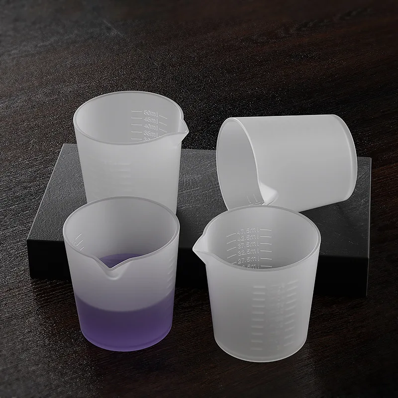 30-100ml Foldable Silicone Measuring Cup Multi-Spec Container Silicone Mixing Cup DIY For Candle Making Casting Resin Mold