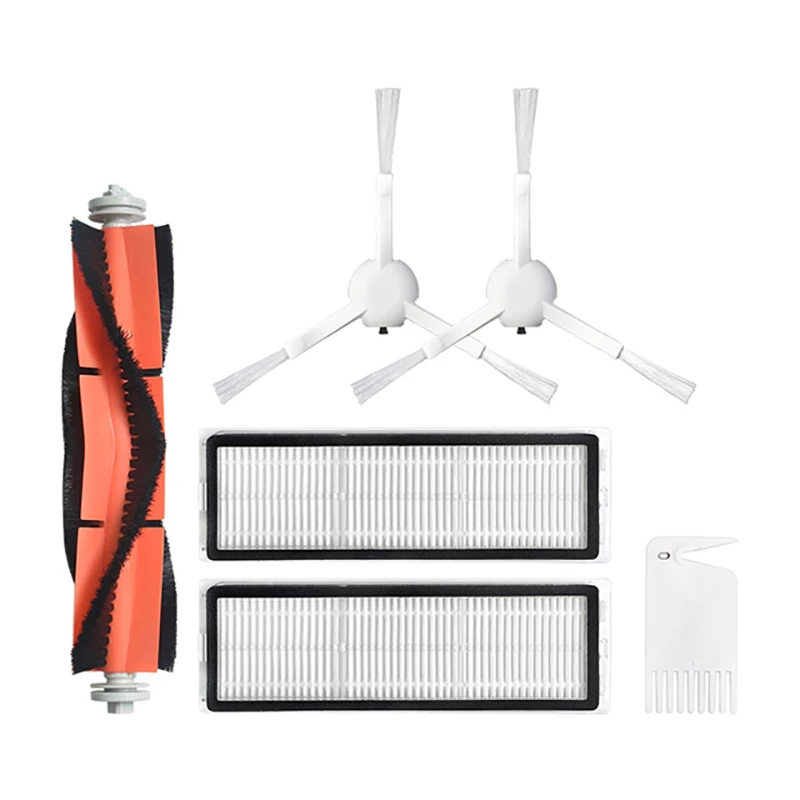 

B25B 6 Pcs Main Brush Side Brushes Filter For Xiaomi Mijia 1C STYTJ01ZHM Robot Vacuum Cleaner Parts Accessories