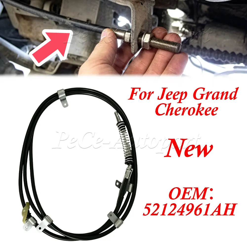 

Front Parking Brake Cable Replacement 52124961AH For Jeep Grand Cherokee 4-Door V6 V8 Models Direct Fit Hand Brake Line