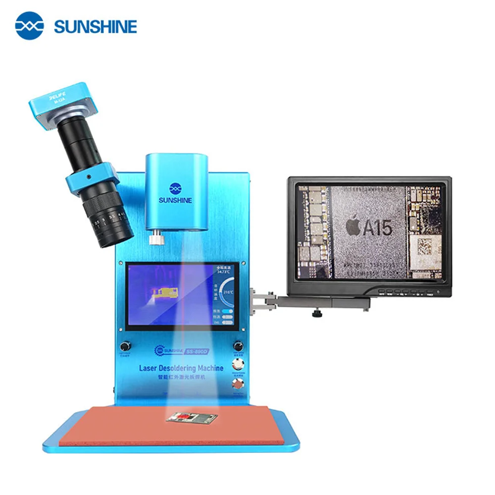 Sunshine SS-890D Infrared Laser Welding Machine For Mobile Phone Motherboard Short-Circuit Rapid Check Disassemble Repair