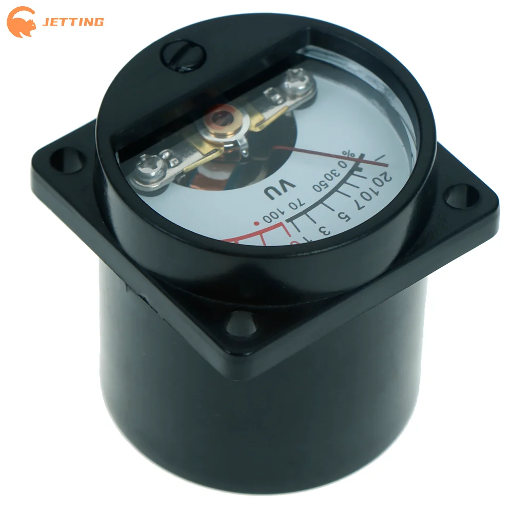 (New) 1Pcs 6V-12V High-Precision Plastic+ Electronic Parts Panel VU Meter Bulb Warm Back Light Recording Audio Level Amp Meter