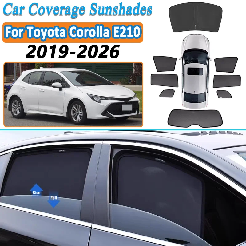 For Toyota Corolla E210 2019-2026 Ascent hatchback Mesh Windows Sunshade Side Windows Sun Visor Privacy Curtain Car Accessories