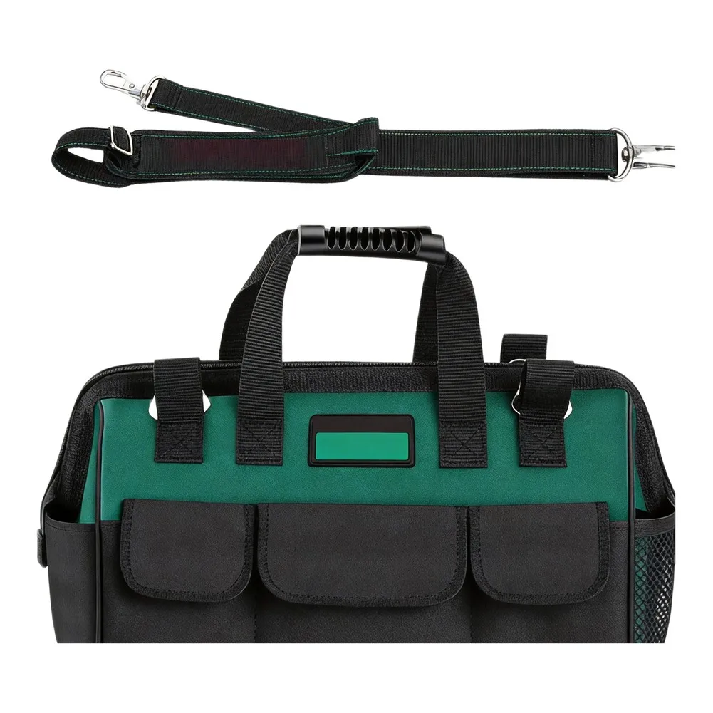 16 Inch Waterproof Tool Bag for Electricians Oxford Cloth Construction Dual Waterproof Layers Board Reinforcement