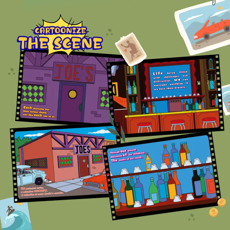 1748 Uds. Joe's Bar bloques de construcción MOC Anime película taberna arquitectura Modular modelo ladrillo montaje rompecabezas juguete para regalo para chico adulto