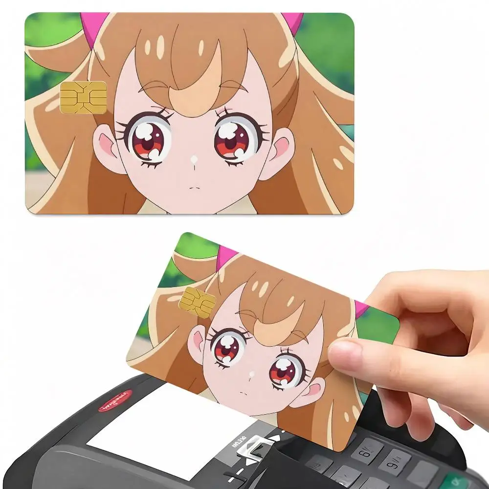 Komugi Inukai Wonderful Precure! Card Sticker 4Pcs Credit Card Skin Anti Scratch Bank Debit Card Decal
