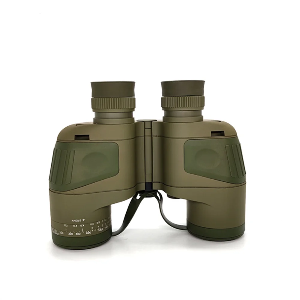 TOTUBE 7x50 Professional Powerful Binoculars Floating Waterproof Compass Rangefinder Bak4 Telescope for Adults Military Use