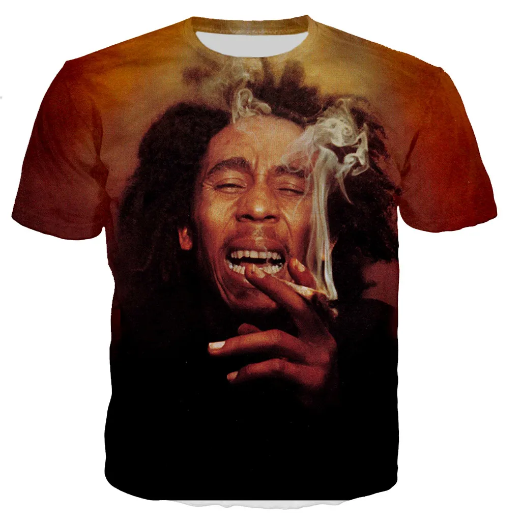 

Bob Marley 3D Printed T-shirt Men Women Fashion Casual Harajuku Style Short Sleeve Rapper Singer Streetwear Hip Hop T Shirt Tops