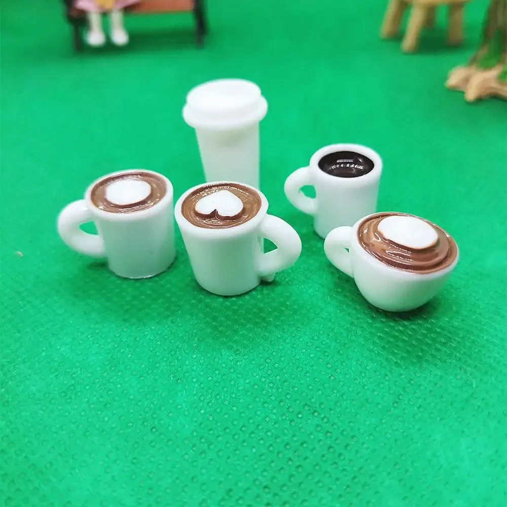 10PCS White Mini Coffee Cup For Slime Charms Supplies Free shipping