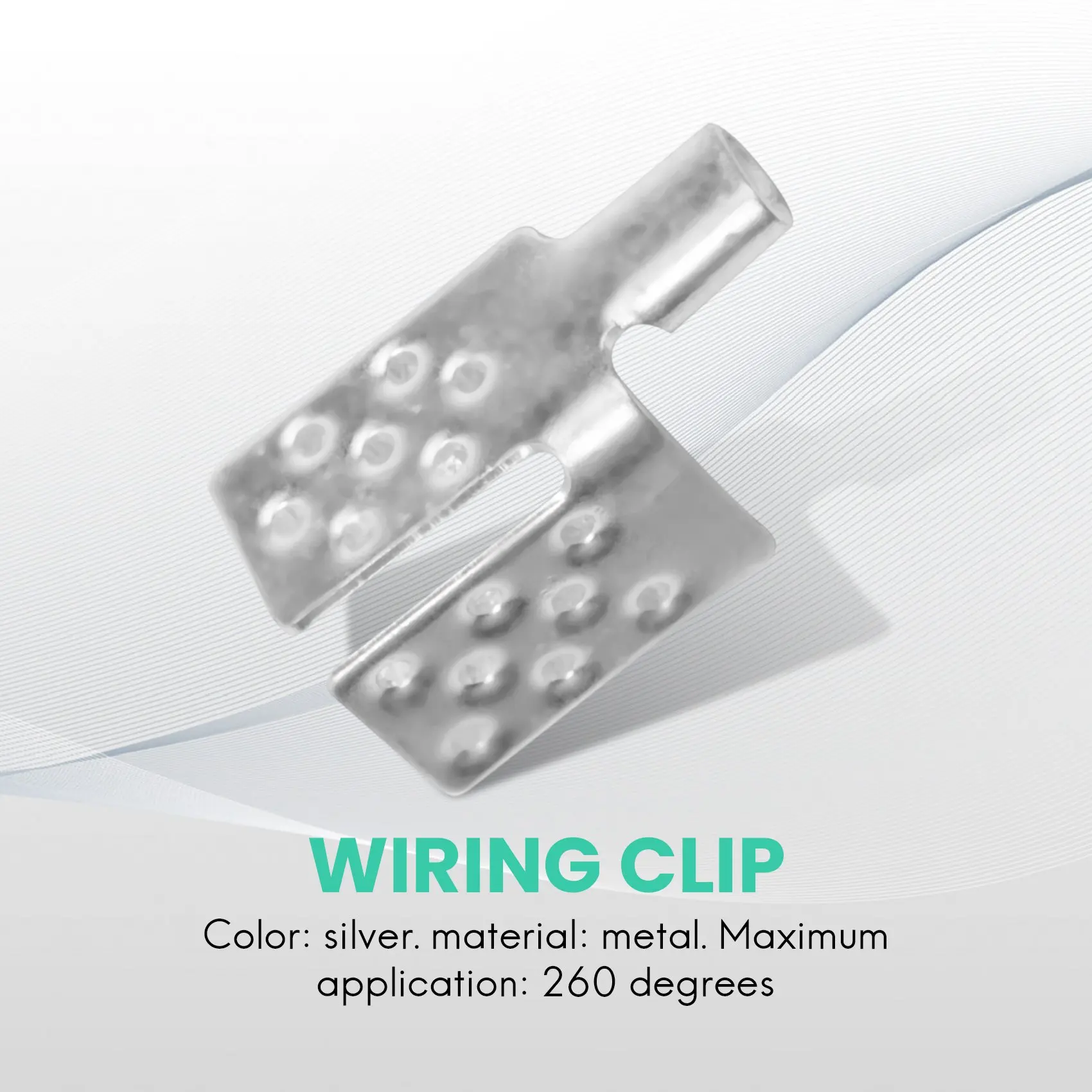 AT29-80Pcs Carbon Thermal Film Clamp Connector, Warm Floor Copper Plated Silver Clip Accessories, Floor Heating Film Clamp