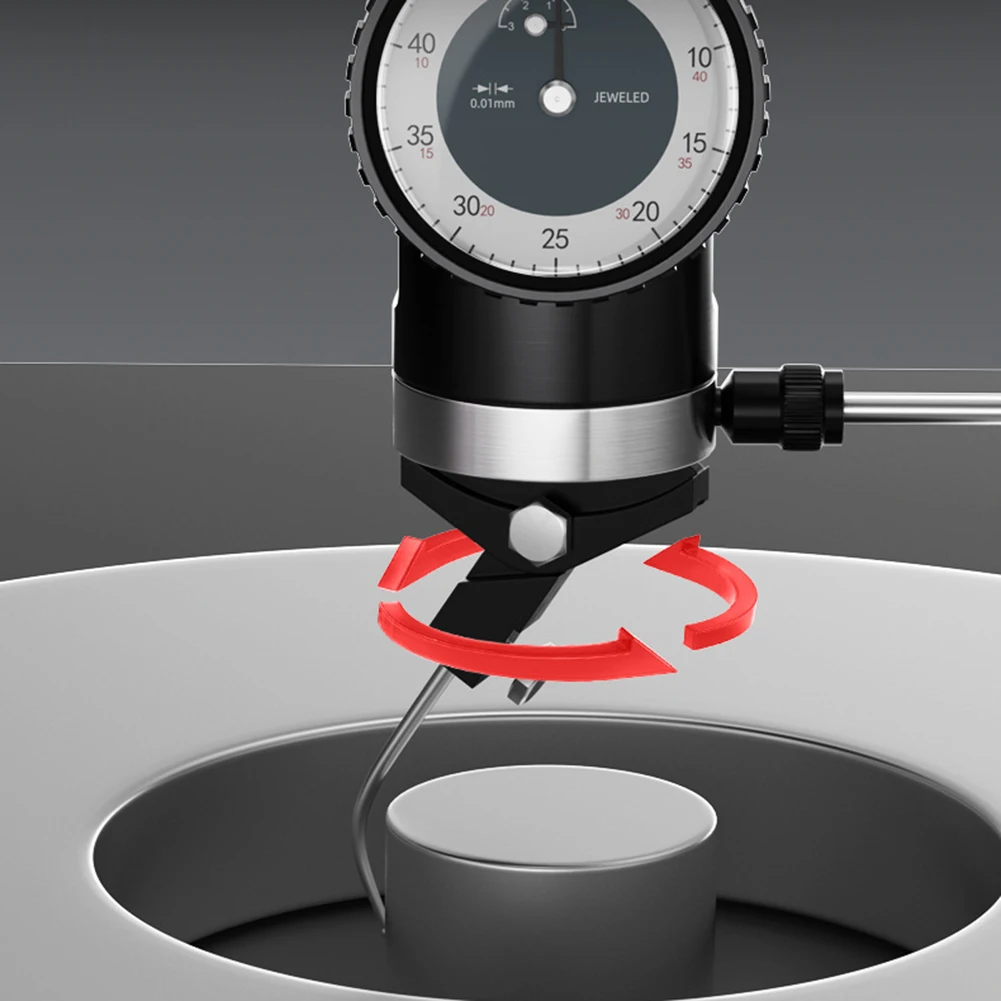 Mechanical centering lever dial indicator 0 01mm resolution pointer type scale with scratch resistant watch cover