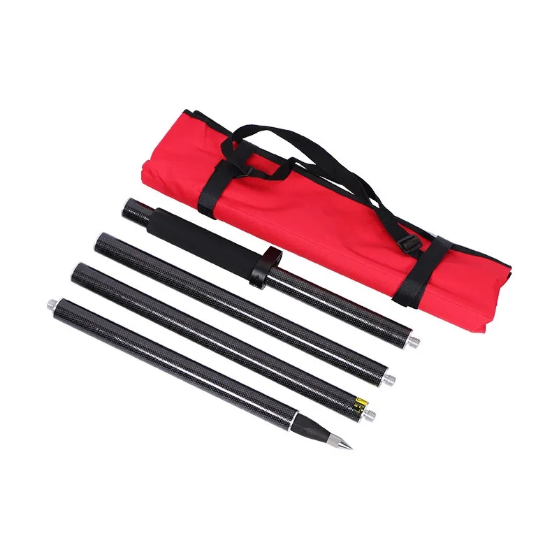 

1.8M 4-section carbon fiber centering rod, surveying and mapping prism rod, carbon rod