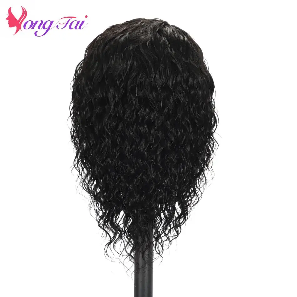 YuYongtai Brazilian Hair Wigs For Women Human Hair Full Machine Made Glueless Water Wave Curly Non Remy Free Shipping From China