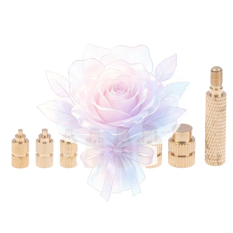 Precision Brass Heat Insert Nuts M2 M3 M4 M5 M6 M8 Range Strong Internal Thread for Secure Component Mounting in Plastic Projec