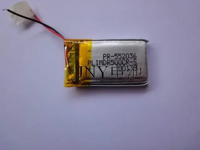 بطارية ليثيوم بوليمر جديدة 3.7 فولت 552030   سماعة رأس لاسلكية 300 مللي أمبير في الساعة، سجل صوت بلوتوث قابل لإعادة الشحن، خلية ليثيوم أيون جيدة