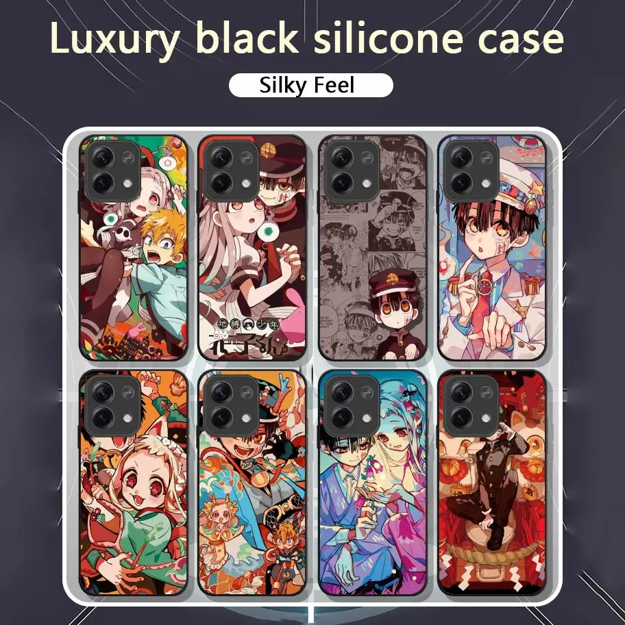 Hanako-kun hot anime design ins Phone Case For Xiaomi Redmi Note 14 13 12 11 Pro Plus S 5G 14C A3 Soft Black Phone Cover