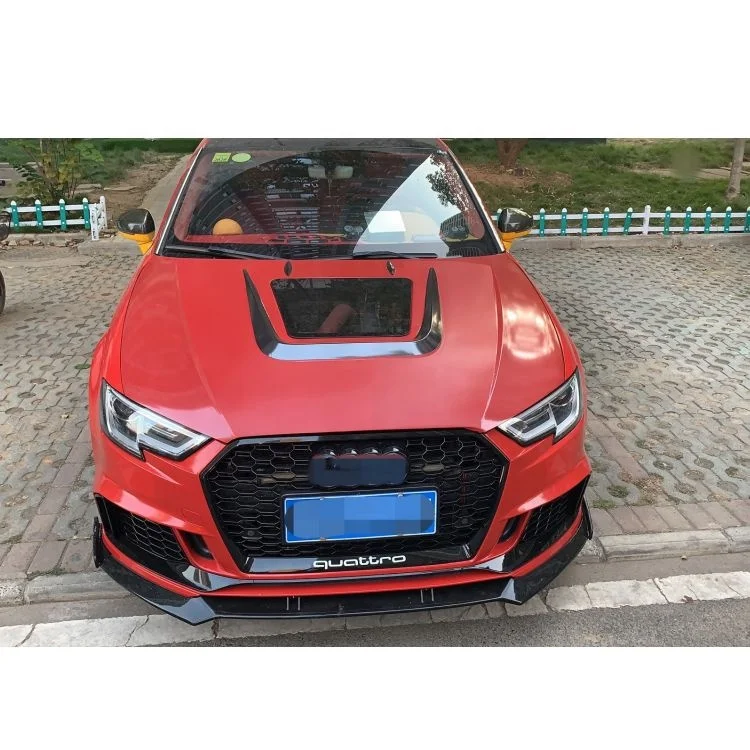 RS3 style car bodikit  for Audis A3 RS3 8V tuning parts Front Bumper With grill For Audis A3  RS3 8V bodykit 2017 2018 2019