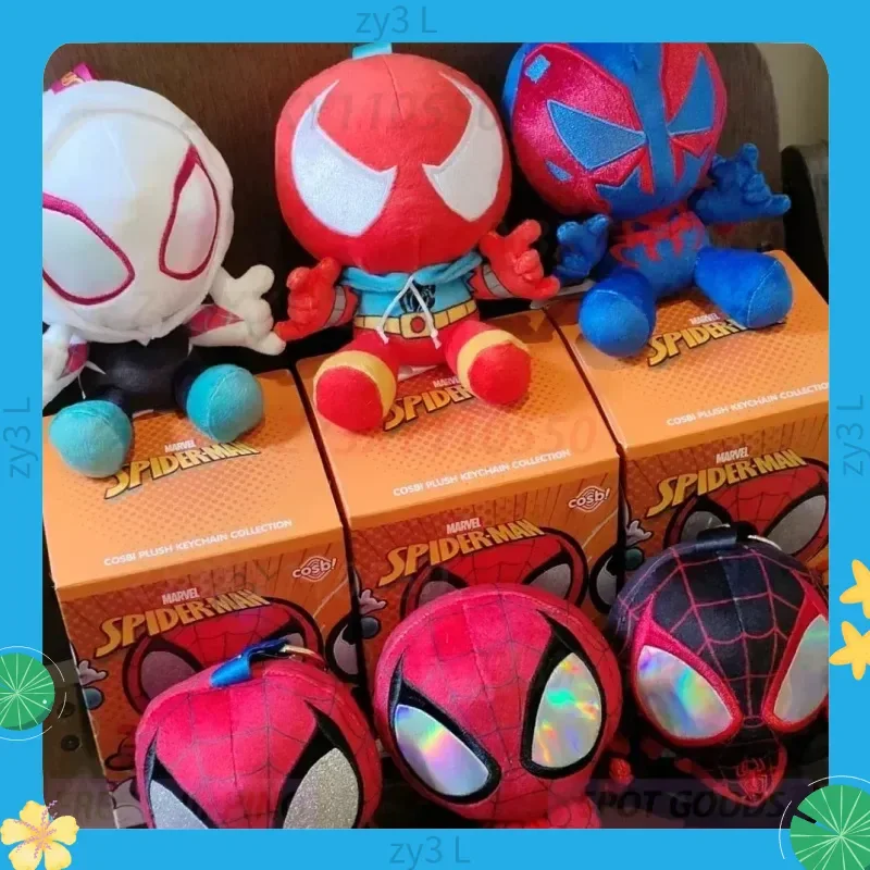 

Подлинный в наличии Cosbi Spider-Man слепая коробка брелок-призрак-паук Гвен Скарлет Паук Веном милый супергерой Коллекционный подарок