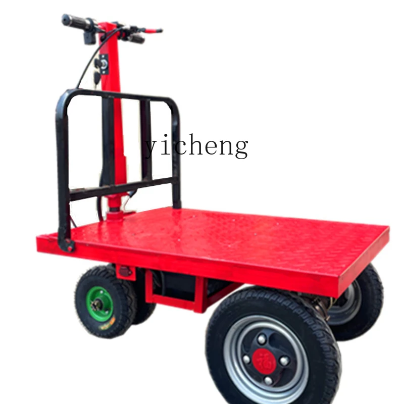 ZK Folding Electric Platform Trolley Pull Tile Pull Decoration Pull Sand Cement Small Truck