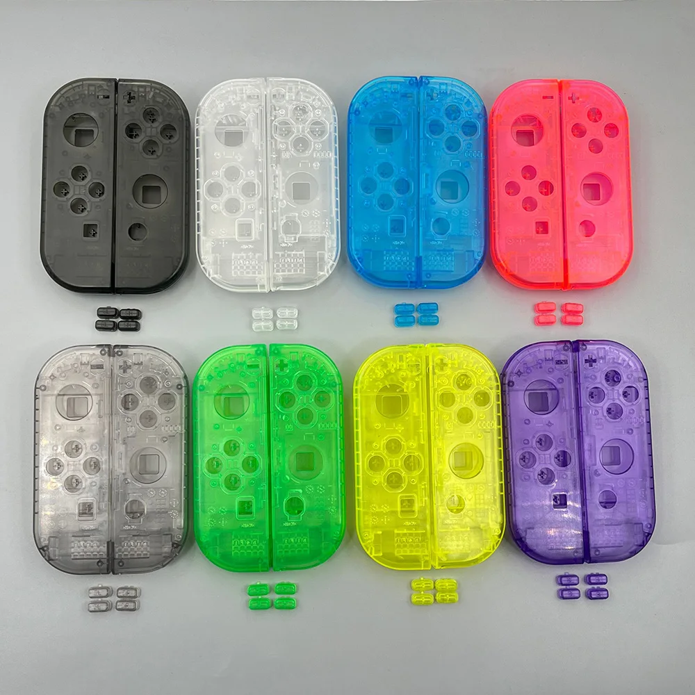 For Switch Oled Replacement Clear Transparent Shell Cover  SL SR Buttons for Nintendo Switch NS Joy Con  Controller Housing Case