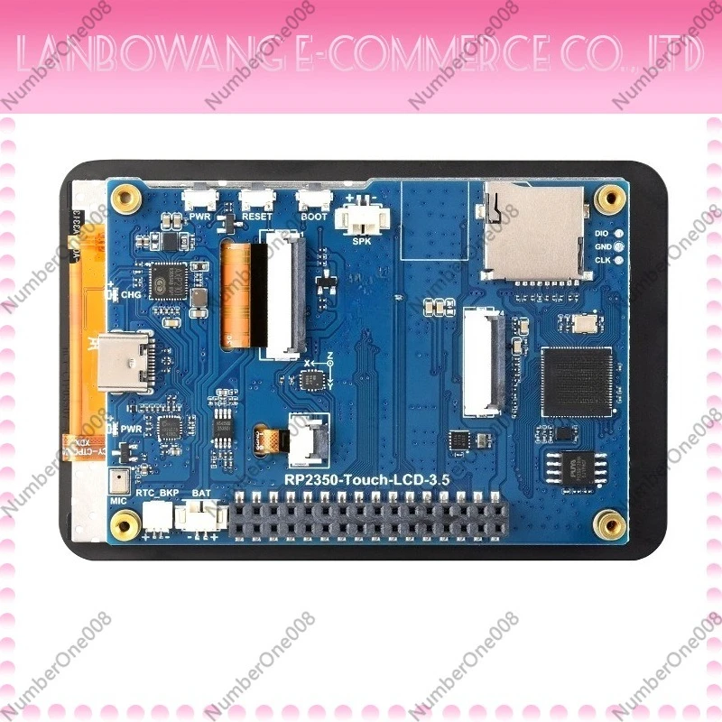 RP2350 3.5 Inch LCD Capacitive Touch Development Board Optional Enclosure OV5640 Camera Embedded HMI Mainboard