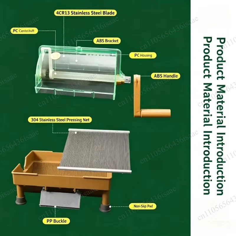 Multifunctional Commercial Manual Vegetable Cutter, Slicer for Chili, Scallion, Bird's Eye Chili, Home Restaurant Catering Use
