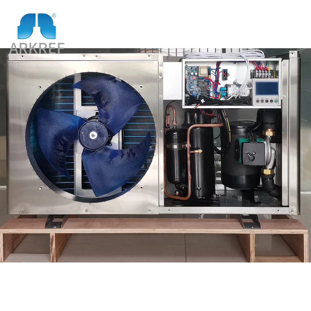 Air Source Heat Pump Water Heater 3.5KW R410A For Residential Bathroom Hot Water And House Heating Installation With APP Control